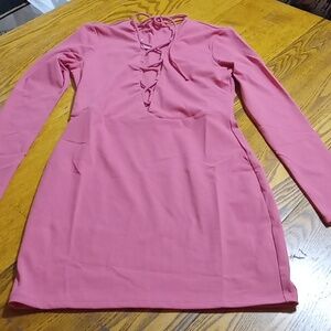 HALARA XS EXTRA SMALL DRESS Womens PINK BLUSH Bodycon Casual Party Club New